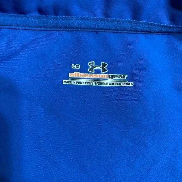 Under Armour Nylon Jacket Blue Full Zip Size L. - Picture 8 of 8